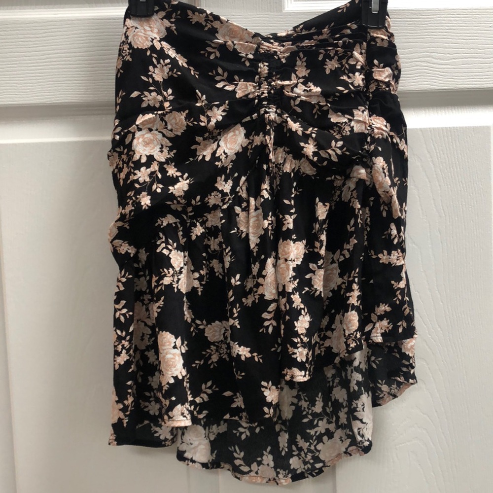Ever After black/floral blouse gently used size L
